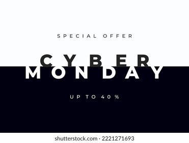 Cyber monday background celebrated on November 28.