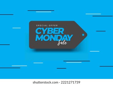 Cyber monday background celebrated on November 28.