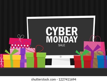 Cyber Monday background design. EPS 10 vector illustration