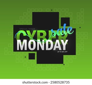 Cyber Monday background design. EPS 10 vector illustration