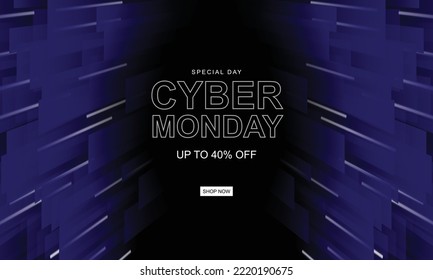 Cyber monday background. Design with modern. Vector design illustration.