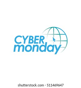 Cyber monday background graphic design, Vector illustration