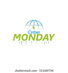 Cyber monday background graphic design, Vector illustration