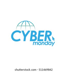 Cyber monday background graphic design, Vector illustration