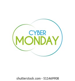 Cyber monday background graphic design, Vector illustration