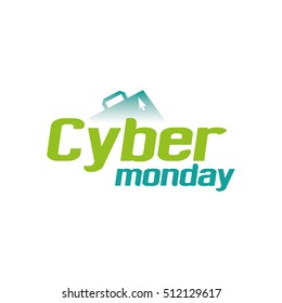 Cyber monday background graphic design, Vector illustration