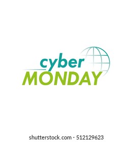 Cyber monday background graphic design, Vector illustration