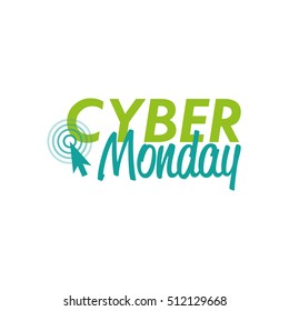 Cyber monday background graphic design, Vector illustration