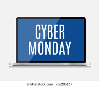 Cyber Monday Background Sale Concept. Vector Illustration EPS10