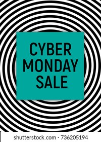 Cyber Monday Background Sale Concept. Vector Illustration EPS10