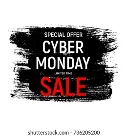 Cyber Monday Background Sale Concept. Vector Illustration EPS10