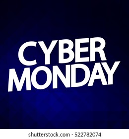 Cyber Monday, banner design template, vector illustration