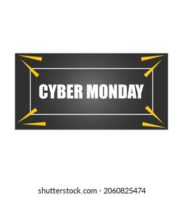 Cyber monday banner vector illustration