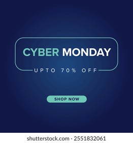 CYBER MONDAY BANNER. VEKTOR. ANGEBOT. GESCHICHTE. POST