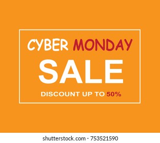 Cyber monday Big sale banner,sale,Vector illustration,color design.