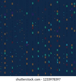 cyber Monday, colored numbers on dark background vector