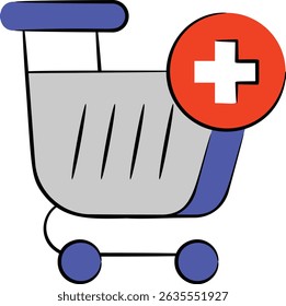 Pacote de ícones coloridos do contorno do Cyber Monday