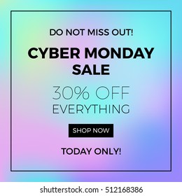 Cyber monday concept design for banner, flyer and advertisement