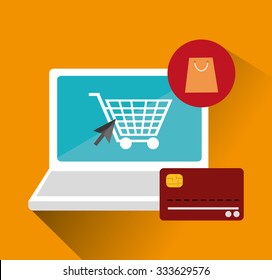 Cyber monday concept with sale icons design, vector illustration 10 eps graphic.