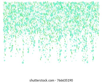 Cyber Monday Confetti. Computer Technology Futuristic Background. Falling Down binary circuit. Electronic Devices, Gadgets, Internet Networking Technological Background. Cyber Monday Confetti in Green