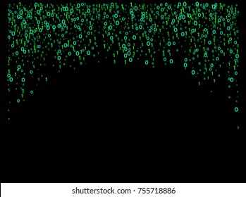 Cyber Monday Confetti. Virtual Reality, Digital Database, Big Data Global Networking. Computer Technology Futuristic Background. Falling Down binary circuit. Futurist Programmers Cyber Monday Confetti