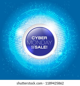Cyber monday deals design, vector illustration eps10 graphic