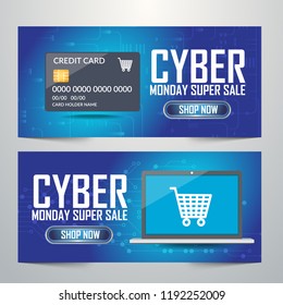 Cyber monday deals design, vector illustration eps10 graphic