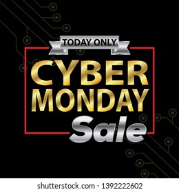 Cyber Monday deals design.
vector illustration