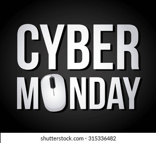 Cyber Monday Deals Design, Vector Illustration Eps10 Graphic 