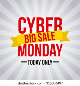 Cyber Monday Deals Design, Vector Illustration Eps10 Graphic 