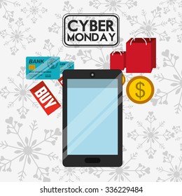 cyber monday deals design, vector illustration eps10 graphic 