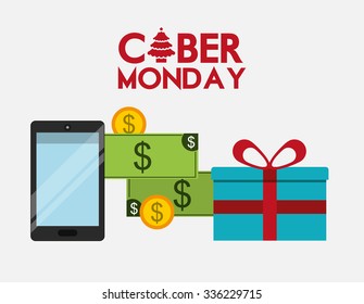 cyber monday deals design, vector illustration eps10 graphic 
