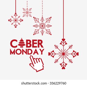 Cyber Monday Deals Design, Vector Illustration Eps10 Graphic 