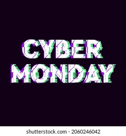Cyber Monday. Design element for your ad promo banner.