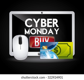 cyber monday design, vector illustration eps10 graphic 