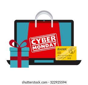 cyber monday design, vector illustration eps10 graphic 