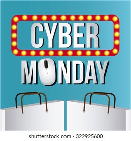 cyber monday design, vector illustration eps10 graphic 