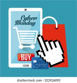 cyber monday design, vector illustration eps10 graphic 