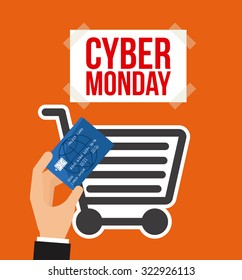 cyber monday design, vector illustration eps10 graphic 