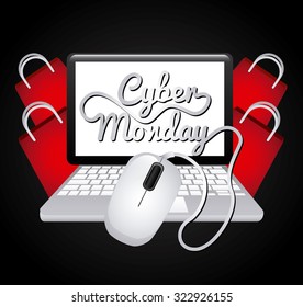 cyber monday design, vector illustration eps10 graphic 
