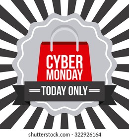 Cyber Monday Design, Vector Illustration Eps10 Graphic 