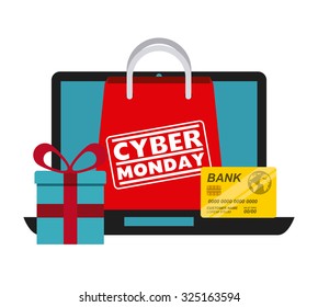 cyber monday design, vector illustration eps10 graphic