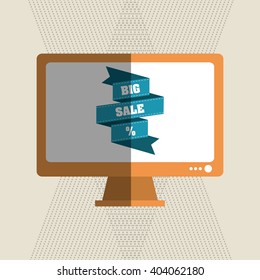 Cyber Monday design, vector illustration