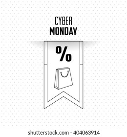 Cyber Monday design, vector illustration