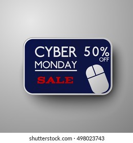 Cyber monday discount vector illustration