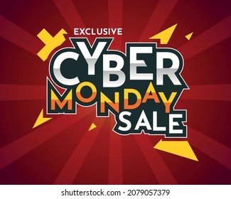 Cyber Monday DRAMATICAL RED  Yellow