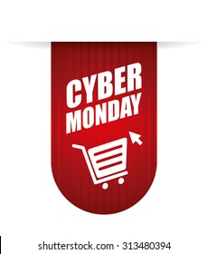 Cyber monday ecommerce promotions and sales, vector illustration