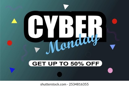 Ilustración vectorial de Eventos de Cyber Monday