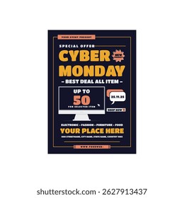Cyber Monday Flyer Poster Template