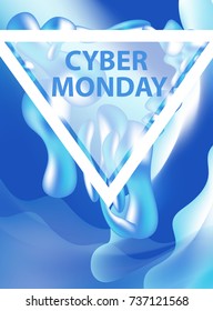 Cyber Monday  flyers,  templates for your poster design, invitation, banner. Special offer, discounts. Vector illustration